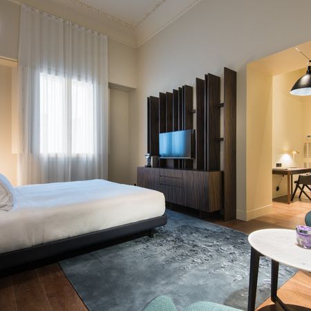 Bed in the Junior Suite of the Mercer Hotel Sevilla
