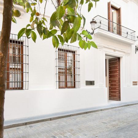 Entrance of the Mercer Hotel Sevilla